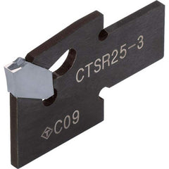 Indexable Cut-Off Blades; End Type: Single; Hand: Right Hand; Blade Height (mm): 25.00; Blade Width (mm): 4.20; Blade Style: CTSR; Compatible Insert Style: CT; Compatible Insert Size Code: 5; Tool Material: Steel; Insert Holding Method: Self Grip; Maximum