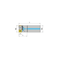 Indexable Square-Shoulder End Mill:  C491.32.R.0309A63250,  32.0000'' Shank Dia,  Cylindrical Shank Uses  3,  Normal Pressure,  250.00 mm OAL