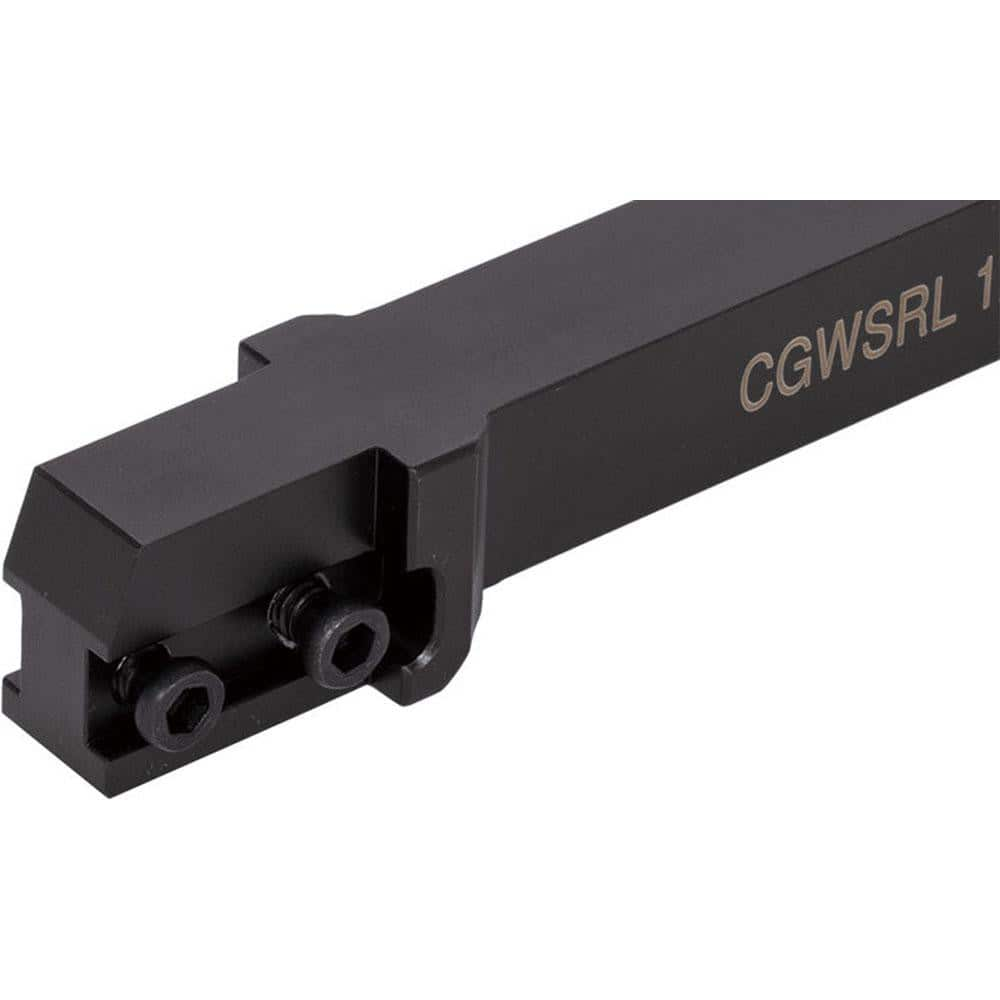 Indexable Grooving Toolholder:  CGWSRL16, 1.0000″ Max Depth,  Uses 2, 3, 4 & 5 Inserts,  1.0000″ Shank Height,  1″ Shank Width,  No