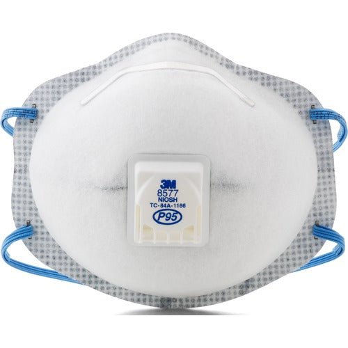 3M Particulate Respirator 8577 P95 with Nuisance Level Organic Vapor Relief - Exact Industrial Supply