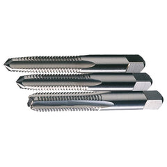 ‎7/16-20 UNF 4 Flute H3 Taper-Plug-Bottoming HSS Standard Straight Flute 3-Piece Hand Tap Set- Bright