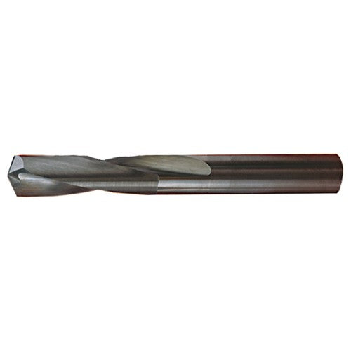 ‎#55 Dia. × 0.052″ Shank × 1/2″ Flute Length × 1-1/2″ OAL, Stub, 135°, Bright, 2xD Flute, Round Solid Carbide Drill - Exact Industrial Supply