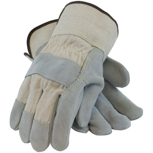 ‎80-8800/S Split Leather Palm - Platinum Series - Heavy Side - Heavy White Canvas - Kevlar Stitch - SC - Exact Industrial Supply