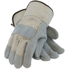 ‎80-8800/S Split Leather Palm - Platinum Series - Heavy Side - Heavy White Canvas - Kevlar Stitch - SC - Exact Industrial Supply