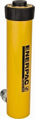 Enerpac - 15 Ton, 8" Stroke, 25.13 Cu In Oil Capacity, Portable Hydraulic Single Acting Cylinder - 3.14 Sq In Effective Area, 12.69" Lowered Ht., 20.69" Max Ht., 2" Cyl Bore Diam, 1.625" Plunger Rod Diam, 10,000 Max psi - Makers Industrial Supply