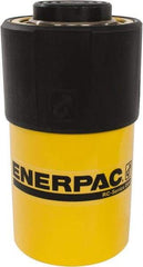 Enerpac - 25 Ton, 2" Stroke, 10.31 Cu In Oil Capacity, Portable Hydraulic Single Acting Cylinder - 5.16 Sq In Effective Area, 6.5" Lowered Ht., 8.5" Max Ht., 2.56" Cyl Bore Diam, 2.25" Plunger Rod Diam, 10,000 Max psi - Makers Industrial Supply