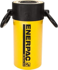 Enerpac - 50 Ton, 6.25" Stroke, 69.03 Cu In Oil Capacity, Portable Hydraulic Single Acting Cylinder - 11.04 Sq In Effective Area, 11.13" Lowered Ht., 17.38" Max Ht., 3.75" Cyl Bore Diam, 3.125" Plunger Rod Diam, 10,000 Max psi - Makers Industrial Supply