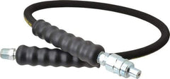 Enerpac - 1/4" Inside Diam x 3/8 NPT 3' Hydraulic Pump Hose - 10,000 psi, AH-604 Opposite End, Rubber - Makers Industrial Supply