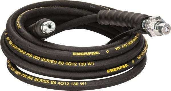 Enerpac - 1/4" Inside Diam x 3/8 NPT 20' Hydraulic Pump Hose - 10,000 psi, CH-604 Opposite End, Rubber - Makers Industrial Supply