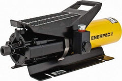 Enerpac - 10,000 psi Air-Hydraulic Pump & Jack - 36 Cu In Oil Capacity, Use with Single Acting Cylinders, Advance, Hold & Retract - Makers Industrial Supply