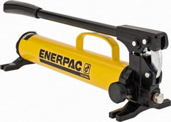 Enerpac - 1" Piston Stroke, 1/2" Piston Diam, 0.15 Cu In per Stroke, 47 Cu In Reservoir Capacity, Manual Hydraulic Pump - 10,000 psi, 85 Lbs. Max Handle Effort, 1 Stage - Makers Industrial Supply