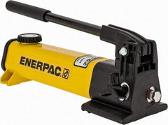 Enerpac - 1/2" Piston Stroke, 3/8" Diam, 0.055" Cu In per Stroke, 20 Cu In Reservoir Capacity, Manual Hydraulic Pump - 10,000 psi, 72 Lbs. Max Handle Effort - Makers Industrial Supply