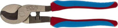 Channellock - 9" OAL, Cable Cutter - Oval/Curved Head, TPR-Rubber Overmold Handle - Makers Industrial Supply