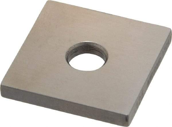 Mitutoyo - 0.123" Square Steel Gage Block - Accuracy Grade 0, Includes Certificate of Inspection - Makers Industrial Supply