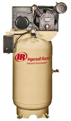 Ingersoll-Rand - 7.5 hp, 80 Gal Stationary Electric Vertical Air Compressor - Single Phase, 175 Max psi, 24 CFM, 230 Volt - Makers Industrial Supply