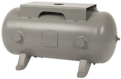 Made in USA - 20 Gallon, 200 Max psi Horizontal Tank with Plate - 1-1/2" Inlet, 33" Tank Length x 14" Tank Diam - Makers Industrial Supply