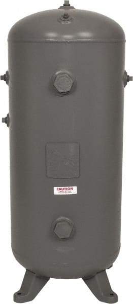 Made in USA - 30 Gallon, 200 Max psi Vertical Tank - 1-1/2" Inlet, 38" Tank Length x 16" Tank Diam - Makers Industrial Supply