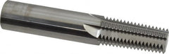 Scientific Cutting Tools - 1, 2 - 11-1/2 Thread, 3/4" Shank Diam, Bright Coating, Solid Carbide Straight Flute Thread Mill - 5 Flutes, 4" OAL, 1" Min Noml Diameter - Makers Industrial Supply