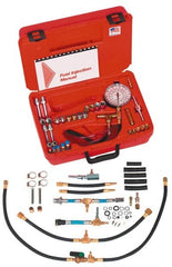 Value Collection - 4 Inch Long Hose, 0 to 100 psi, Deluxe Global Fuel Injection Pressure Test Set - Makers Industrial Supply