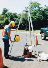 Gemtor - Confined Space Entry & Retrieval Systems Hoist Type: Tripod Hoist Base: Portable - Makers Industrial Supply