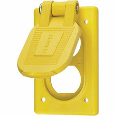 Hubbell Wiring Device-Kellems - Weatherproof Box Covers Cover Shape: Rectangle Number of Holes in Outlet: 1 - Makers Industrial Supply