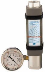 Hedland - 3/4" NPTF Port Flowmeter with Gage Installed - 600 Max psi, 50 SCFM, Anodized Aluminum - Makers Industrial Supply