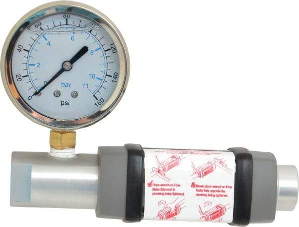 Hedland - 1/4" NPTF Port Compressed Air & Gas Flowmeter - 600 Max psi, 10 SCFM, Anodized Aluminum - Makers Industrial Supply