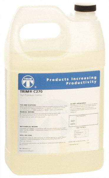 Master Fluid Solutions - Trim C270, 1 Gal Bottle Cutting & Grinding Fluid - Synthetic, For Drilling, Reaming, Tapping - Makers Industrial Supply