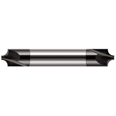 Harvey Tool - 0.01" Radius, 1/8" Diam, 2 Flute Solid Carbide Corner Rounding End Mill - Exact Industrial Supply