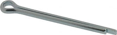 Value Collection - 1/4" Diam x 3" Long Extended Prong Cotter Pin - Grade 2, Zinc-Plated, Steel - Makers Industrial Supply