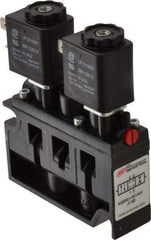 ARO/Ingersoll-Rand - 1/4", 3-Position Alpha Stacking Solenoid Valve - 120 VAC, 1.9 CV Rate, 3-7/8" High x 3-15/32" Long - Makers Industrial Supply