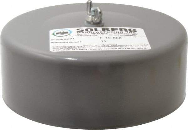 Made in USA - 1/2" Port, 4" High x 6" Wide, FRL Filter - 10 SCFM, 220°F Max - Makers Industrial Supply