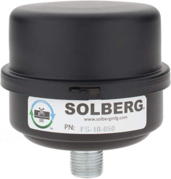 Made in USA - 1/2" Port, 4" High x 4" Wide, FRL Filter - 15 SCFM, 220°F Max - Makers Industrial Supply