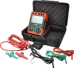 Extech - Digital LCD Display, 60,000 Megohm Electrical Insulation Resistance Tester & Megohmmeter - 5,000 VAC Max Test Voltage, Powered by 1.5V AA Battery - Makers Industrial Supply