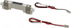 SMC PNEUMATICS - 0.3 CV Flow Rate, Double Solenoid Pilot Operated Valve - 5 Port, 2 Position, 1/4" Push to Connect Inlet, 24 V - Makers Industrial Supply