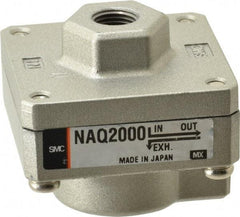 SMC PNEUMATICS - 1/8" NPTF Quick Exhaust Valve - 7 to 150 psi - Makers Industrial Supply