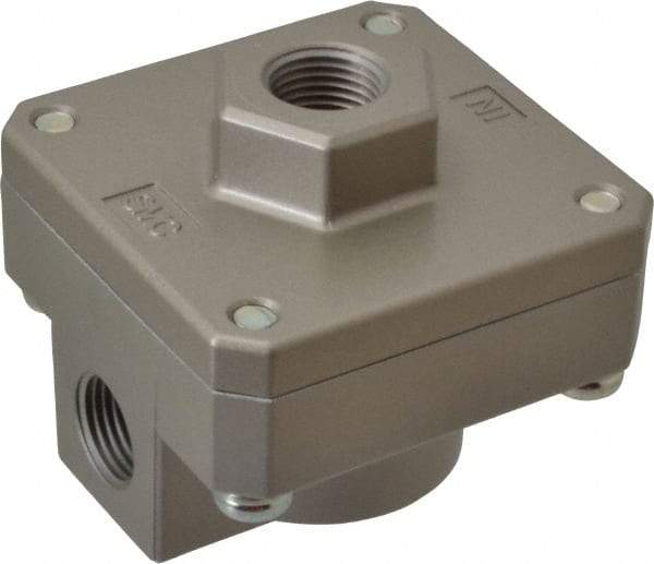 SMC PNEUMATICS - 1/2" NPTF Quick Exhaust Valve - 7 to 150 psi - Makers Industrial Supply