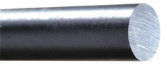 Made in USA - 2' Long, 2-1/2" Diam, Acetal Plastic Rod - Black - Makers Industrial Supply