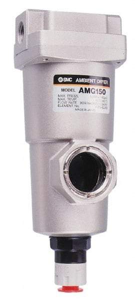 SMC PNEUMATICS - 2" NPT Pipe, 424 CFM Refrigerated Air Dryer - 75 kw, 16-3/4" Long, Open Auto Drain - Makers Industrial Supply