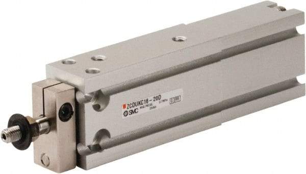 SMC PNEUMATICS - 16mm Bore x 20mm Stroke Vacuum Cylinder - 85 psi, 125.5mm OAL - Makers Industrial Supply