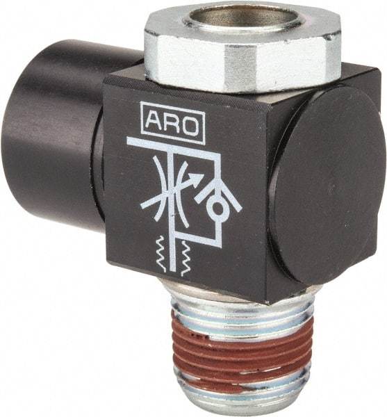 ARO/Ingersoll-Rand - 3/8" NPT Right Angle Flow Control Valve - Makers Industrial Supply