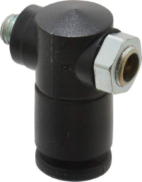 ARO/Ingersoll-Rand - 10-32 Male NPT x 5/32" Female NPT Right Angle Flow Control Valve - Makers Industrial Supply