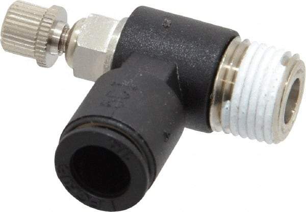 Legris - 1/8 Male NPT x 1/4" Tube OD Miniature Exhaust Valve - Makers Industrial Supply