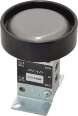 Mead - 0.24 CV Rate Ergonomic Low Stress Valve - 14 CFM, 125 Max psi, Foot Mount - Makers Industrial Supply