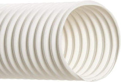 Hi-Tech Duravent - 10" Inside x 10.38" Outside Diam, Food & Beverage Hose - 10-1/2" Bend Radius, White, 25' Long, 5 Vacuum Rating, 4 psi Working Pressure - Makers Industrial Supply