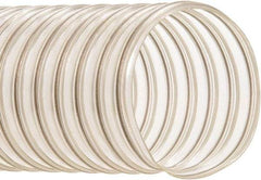 Hi-Tech Duravent - 3" ID, 30 Hg Vac Rating, 12 psi, Polyurethane Vacuum & Duct Hose - 50' Long, Clear, 1-3/4" Bend Radius, -20 to 180°F - Makers Industrial Supply