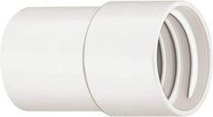 Hi-Tech Duravent - 2" Screw-On Hose Cuff - PVC, White - Makers Industrial Supply