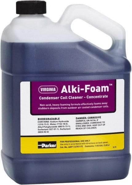 Parker - 1 Gal HVAC Coil Cleaner - For Cleaning Fin & Tube Surfaces of Outdoor A/C & Refrigeration Condensers Additional Information Outdoor Condenser Coil Cleaner - Makers Industrial Supply