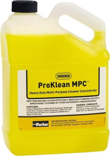 Parker - 1 Gal HVAC Coil Cleaner - For Electronic Air Cleaners, Permanent Air Filters, Evaporator & Condenser Coils - Makers Industrial Supply