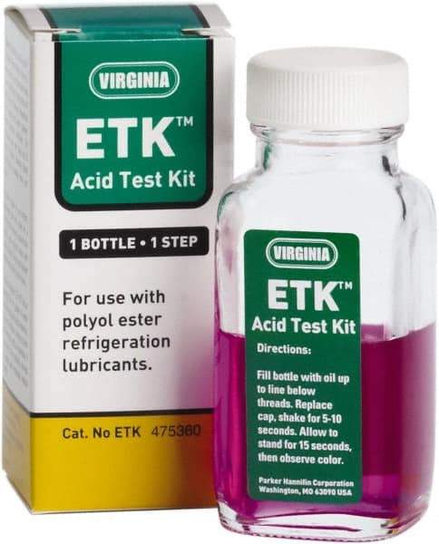 Parker - 1.4 oz Oil Acid Test Kit - Bottle - Makers Industrial Supply